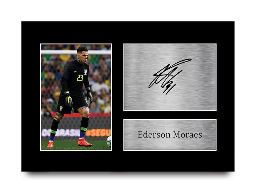 Amazon.co.jp: HWC Trading A4 Ederson Moraes ブラジルのギフト